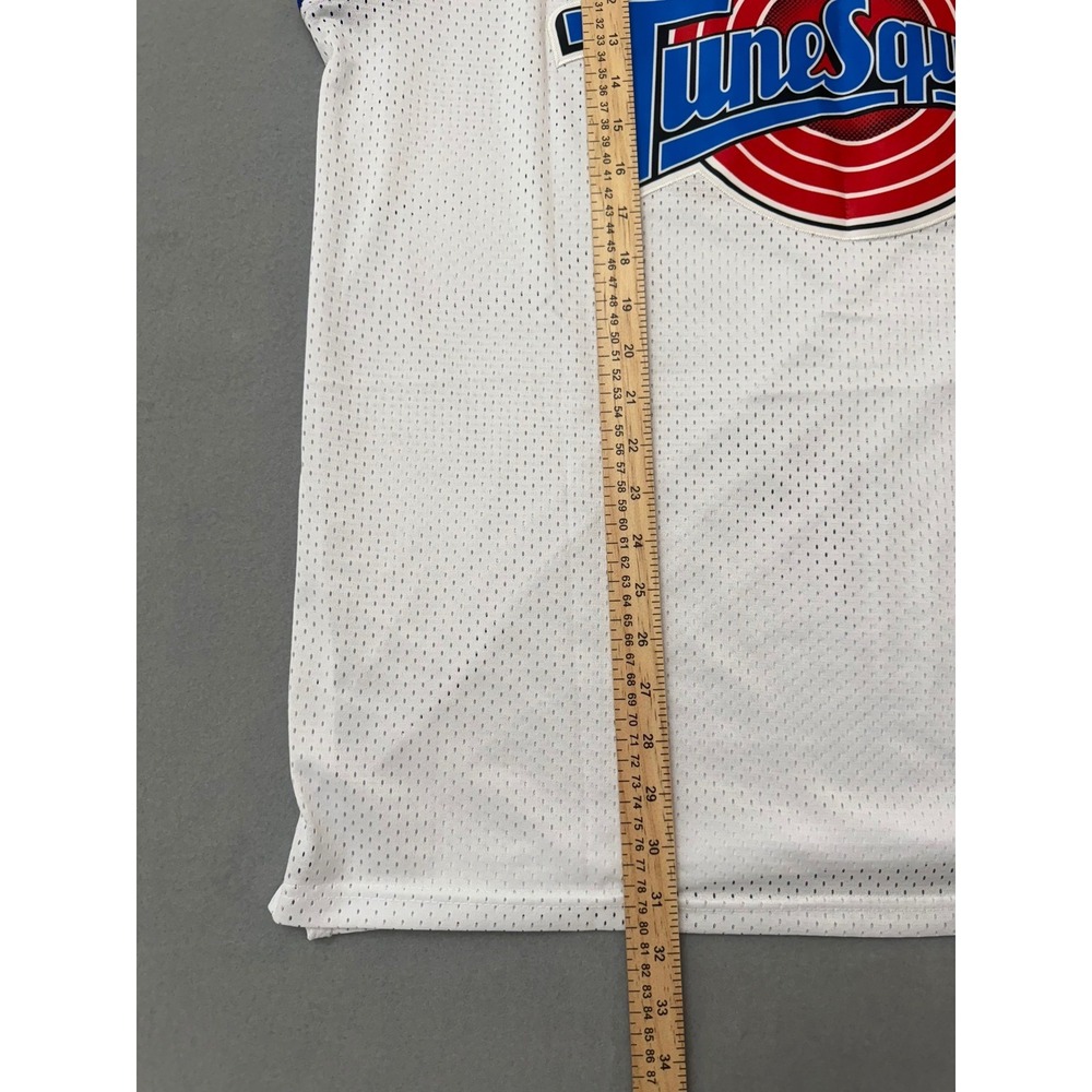 Space Jam Tune Squad Michael Jordan 23 Basketball Jersey White XXL Mesh Movie - Picture 6 of 7